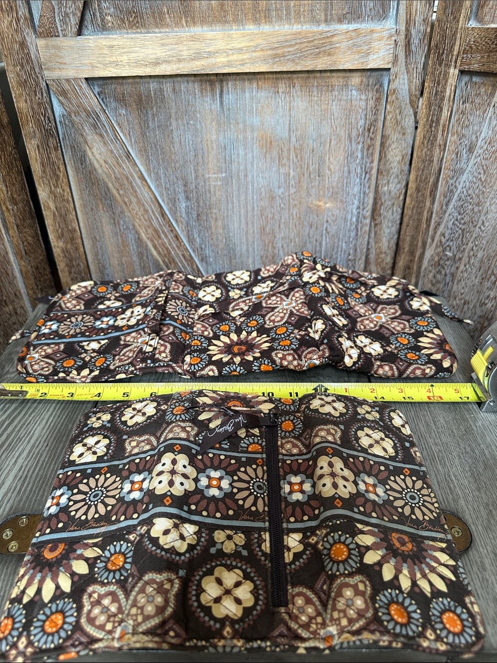 Vera Bradley Canyon Travel Tote Duffel Bag Cosmetic Case Wallet Lot Bundle of 4 - Picture 14 of 16